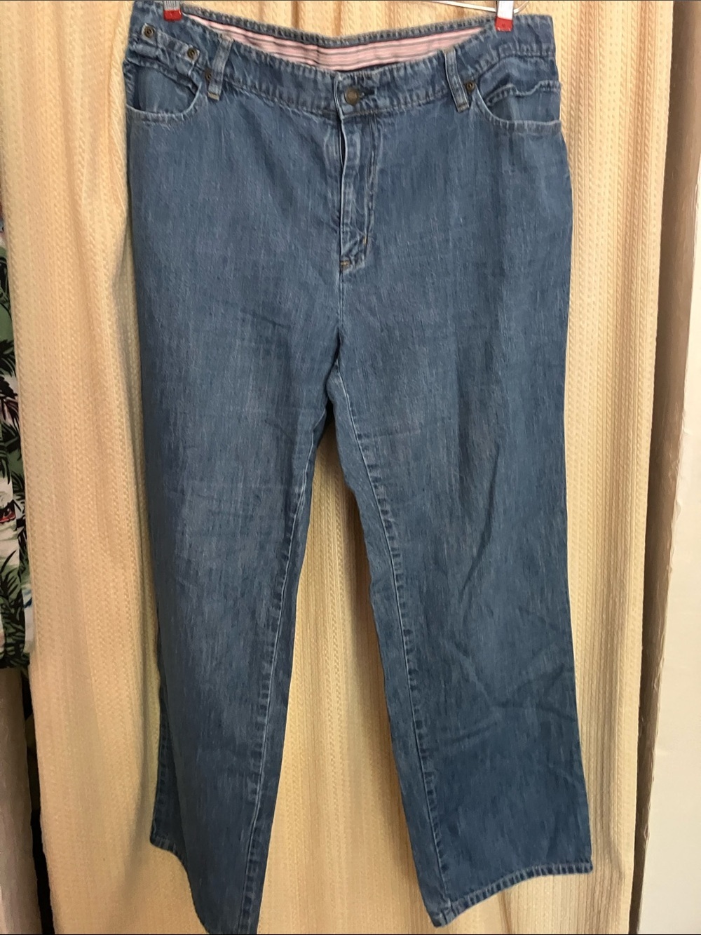 CJ Banks straight leg denim jeans, 100% cotton 16 W classic